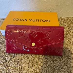 Bright Red LV Wallet